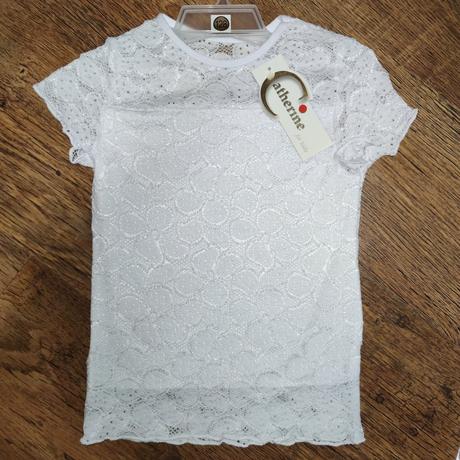 Elegantné čipkované tričko, 128 - 164