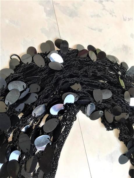 Spoločenská trblietavá šatka na krk, 