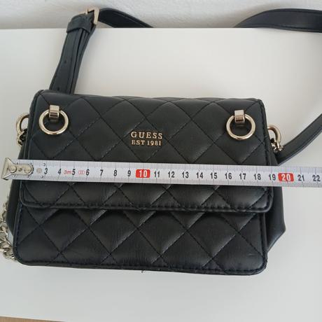 Čierna malá crossbody kabelka guess, guess