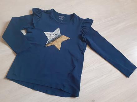 Tričko s presýpacou hviezdou tchibo 110/116, tchibo,110
