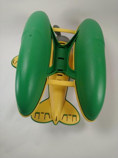 Zeleno žltý hydroplán, green toys, 24 cm, 