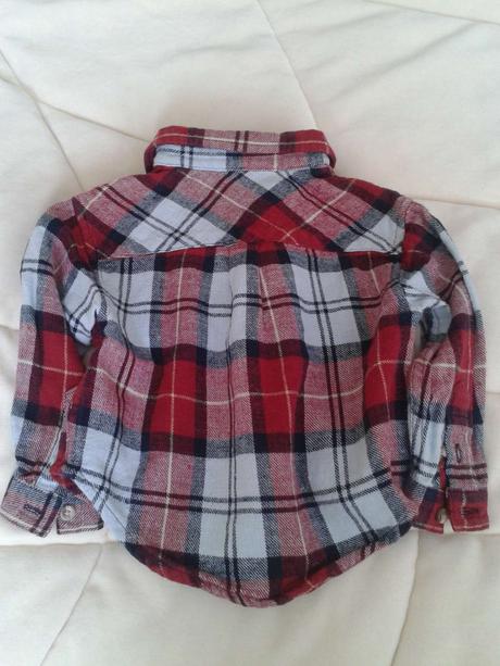 Ľanovo-bavlnená kvalitná košela na 18 mesiacov, 74