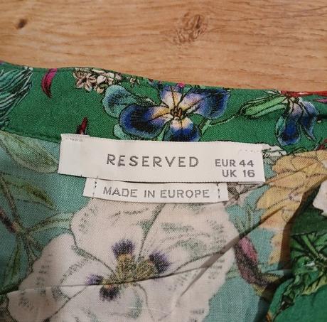 Zelená kvietkovaná blúzka, reserved,44