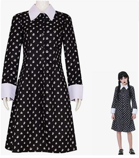Šaty wednesday addams, 