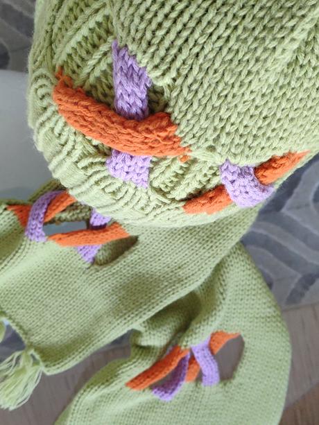 Čiapka so šálom pv,