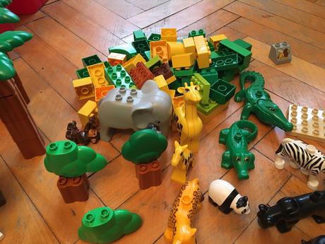 Lego duplo šelmy velka sada -gepard, puma +kocky, 