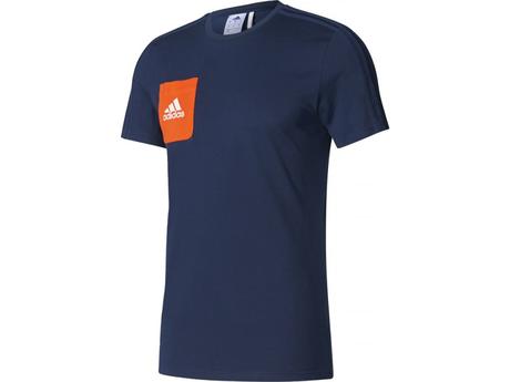 Vychádzkové tričko adidas tiro 17 tee tmavo modré, adidas,l / xl