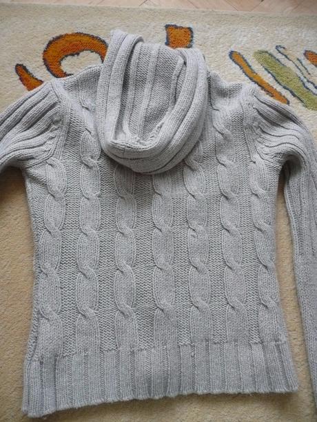 Dievčenský sivý teplý sveter, 170