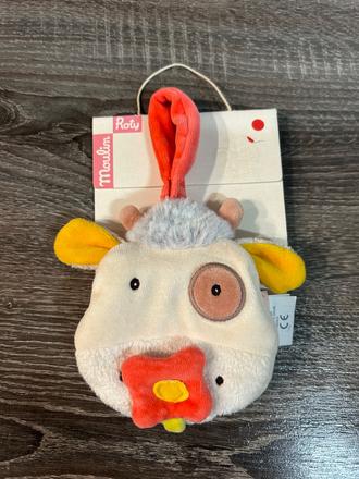 Moulin roty - plysova kravicka so zrkadielkom,