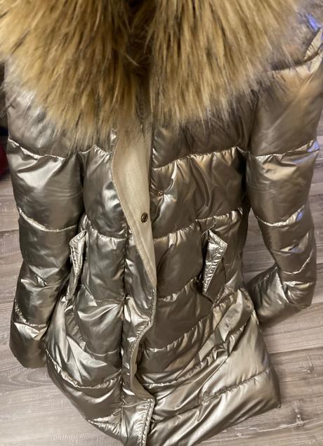 Krásna teplá bunda s kožušinou cena už s poštou, s