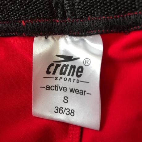 Štýlové červené tepláky s bočným pruhom zn.crane, m