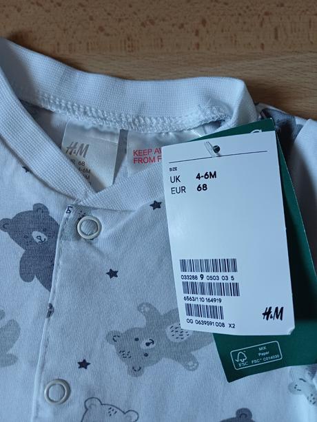 Letné overaly v.68 3-6mes, h&m,68
