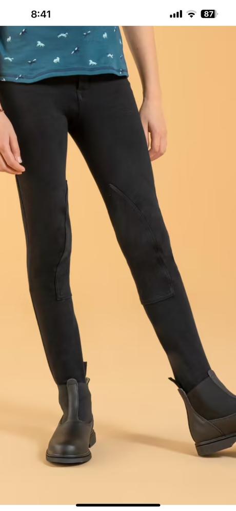 Fouganza detské jazdecké nohavice vel.5, 110