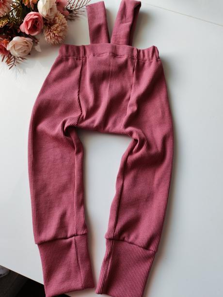 Rebrované rastúce legínky s trakmi, 86