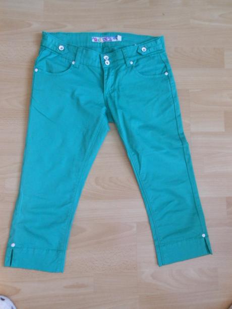 Slim house 3/4 nohavice s elastanom, xs