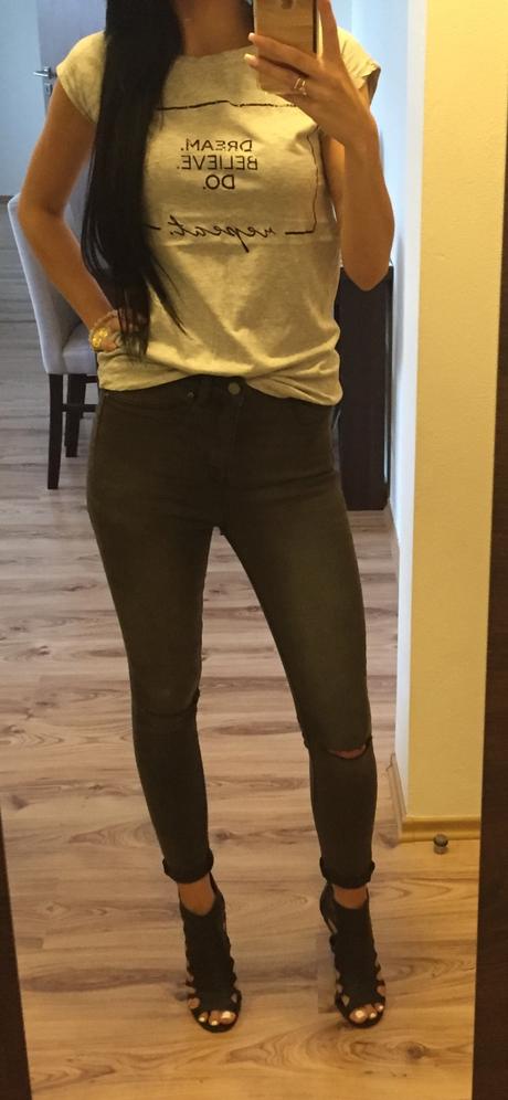 Koton šedé slimfit rifle, 34