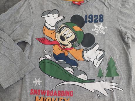 Tričko mickey mouse sonwboarding veľ.110, disney,110