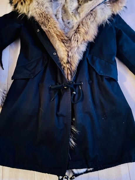 Parka s pravou hustou kozusinou, m