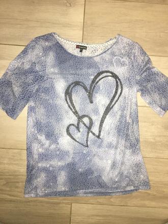 Tričko so srdiečkami, street one,m