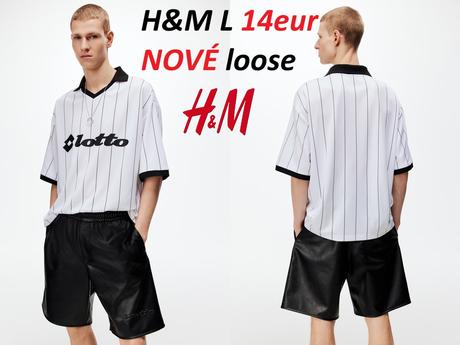 Futbalový dres lotto hm biely, h&m,l