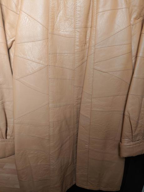 Podšitá kožená bunda - nová, m