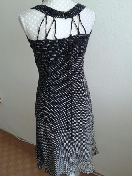 Čierno biele bodkované šaty veľ. 38, 38