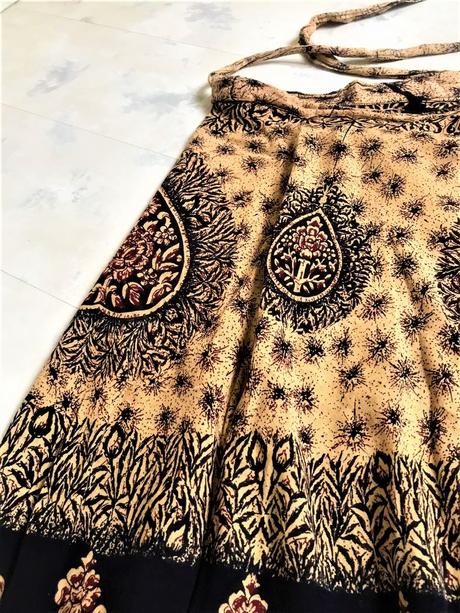 Zavinovacia indická sukňa, xl