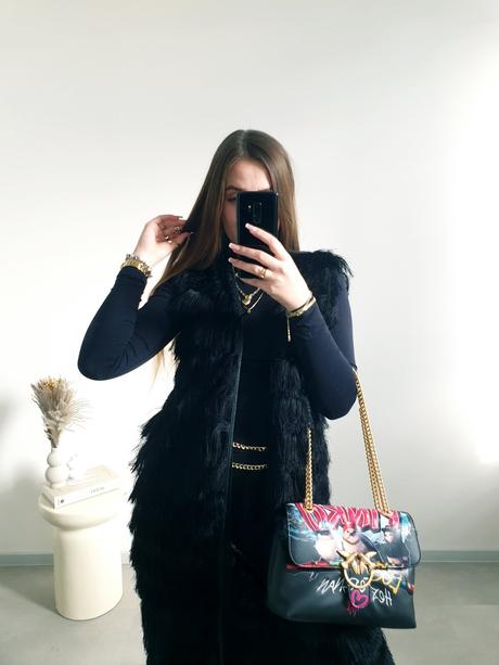 Extravagantná vesta m/l, h&m,m