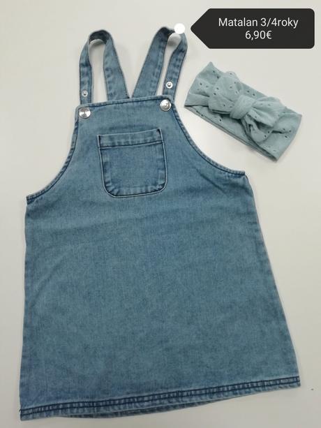 Rifľové šaty sukňa na traky, matalan,104