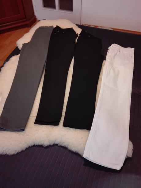 Elastické nohavice-olivovo zelené, m