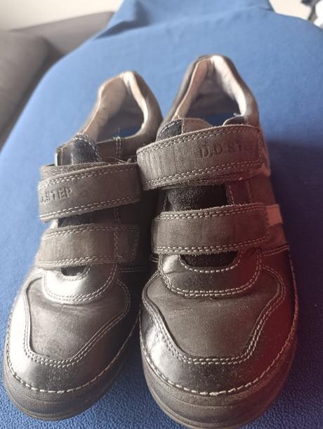 D.d. step kožené topánky na suchý zips, 34, vd 21, d.d.step,34