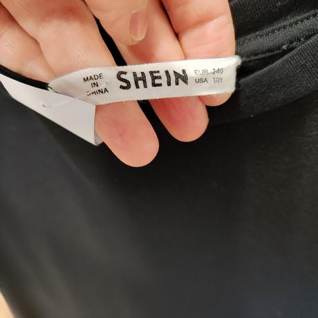 Bavlnené tričkové šaty shein veľ.vel. 10 rokov, 140