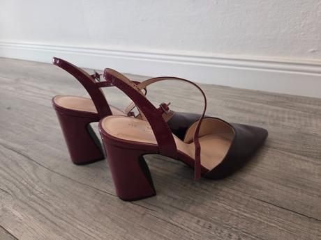 Bordové lakované lodičky, next,41