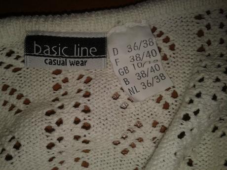 Romantický bavlnený svetrík s dierkovým vzorom s, s