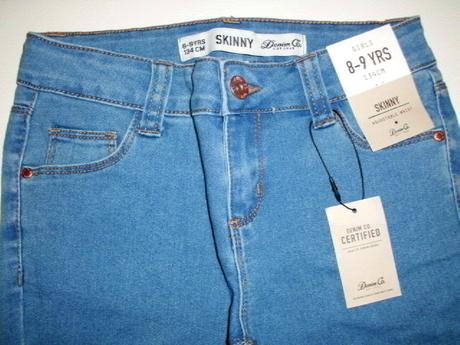 Štýlové nové rifle - veľ. 8-9 rokov, denim co,134