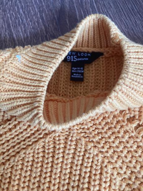 Sveter žltý, new look,164