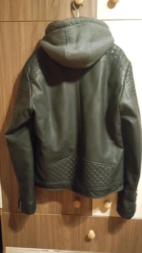 Pánska, chlapčenská koženkova bunda, c&a,xs