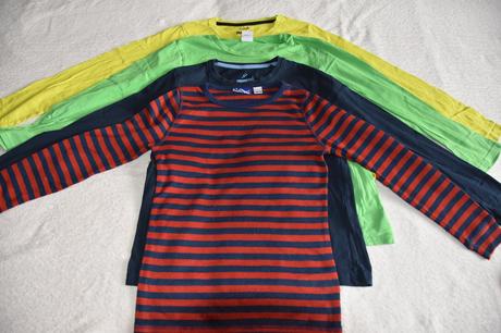 Balík 5 tričiek s dlhými rukávmi, 122–134