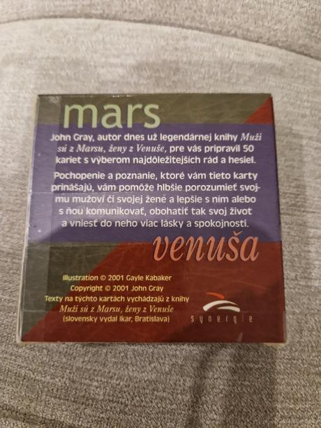 Inšpiračné karty mars venuša,