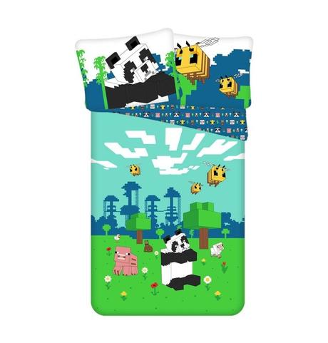 Obliečky minecraft explore overworld 140/200, šírka (cm): 140,dĺžka (cm): 200