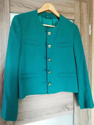 Elegantné sačko modrozelenej farby, 42