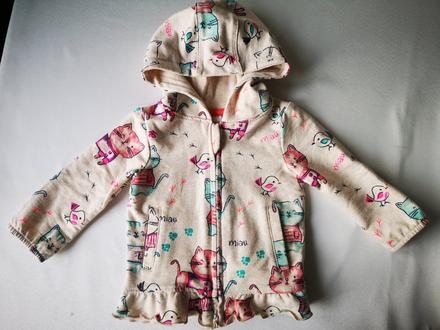 Mikina s mačičkami, topomini,68