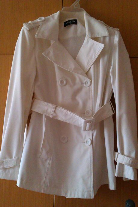 Dámsky biely plášť, l
