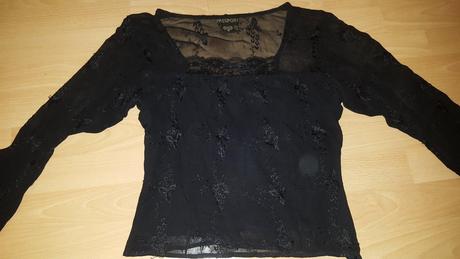 Čierna vyšívaná bľúza, m