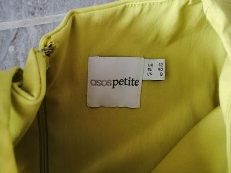 Žlté šaty asos, v40, 40