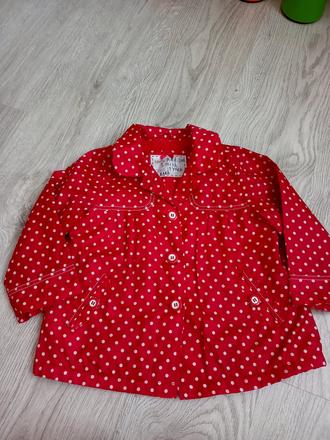 Krasna nepremokava bunda,vel.98, mothercare,98