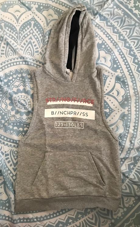 Športová mikinová vesta s kapucou, h&m,s