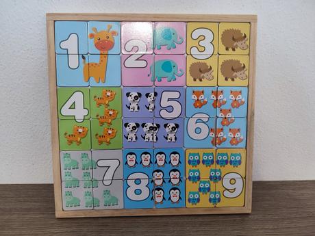 Magnetické puzzle čísla,