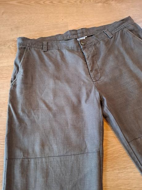 Pánske ľanové nohavice veľ l/34 značka pohan, l