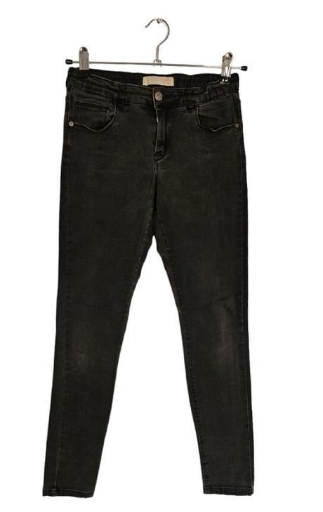 Zara čiernošedé rifle džínsy 164, zara,164